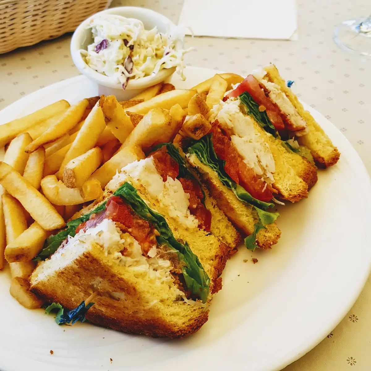 Jumbo Crab Club Sandwich