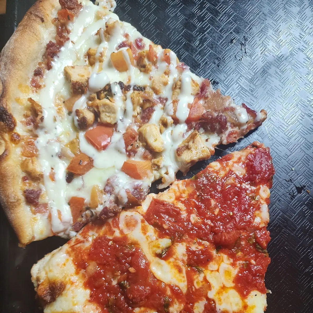 Chicken Bacon Ranch Pizza & Tomatoe Pie