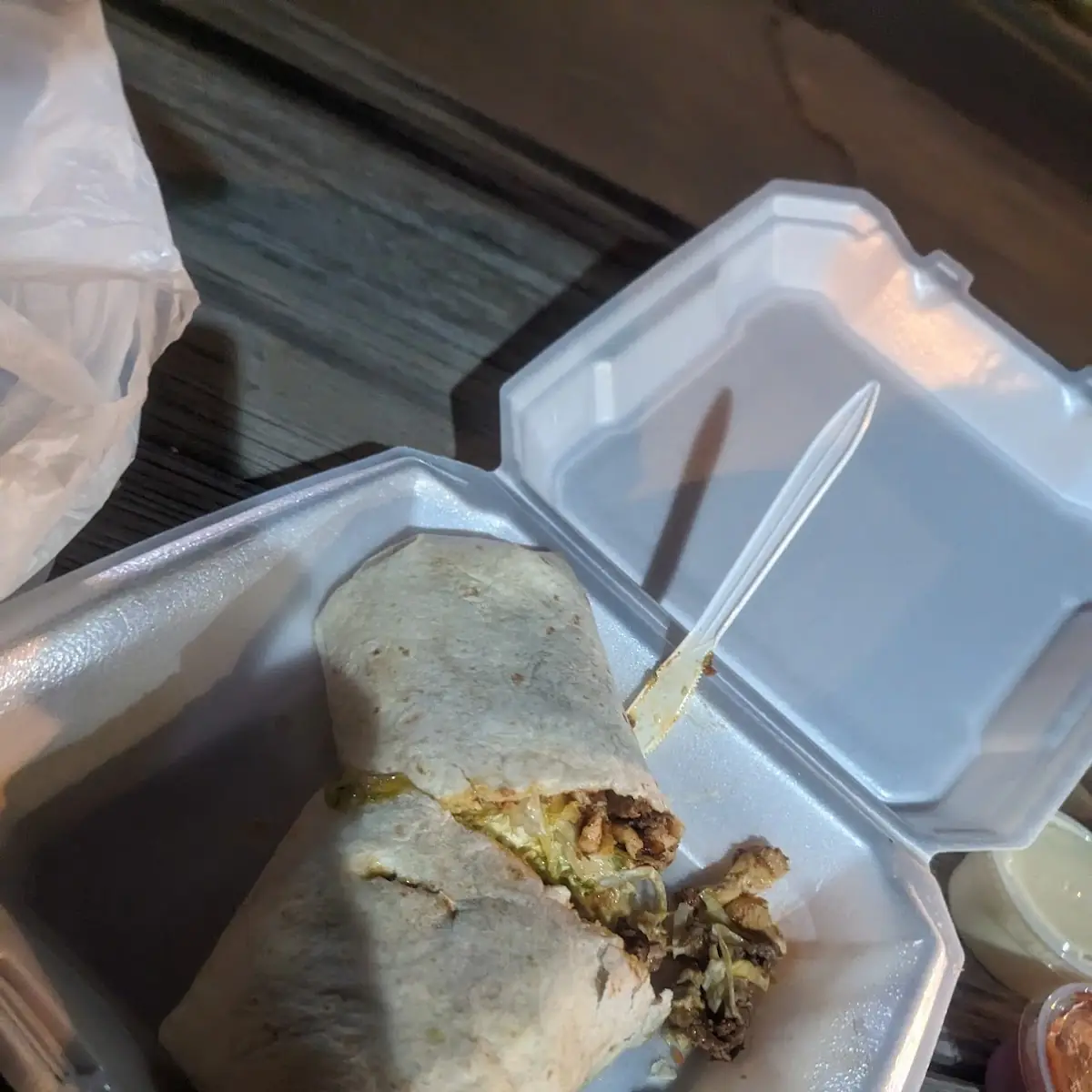 Super Burrito with Cheese Sauce on the Side