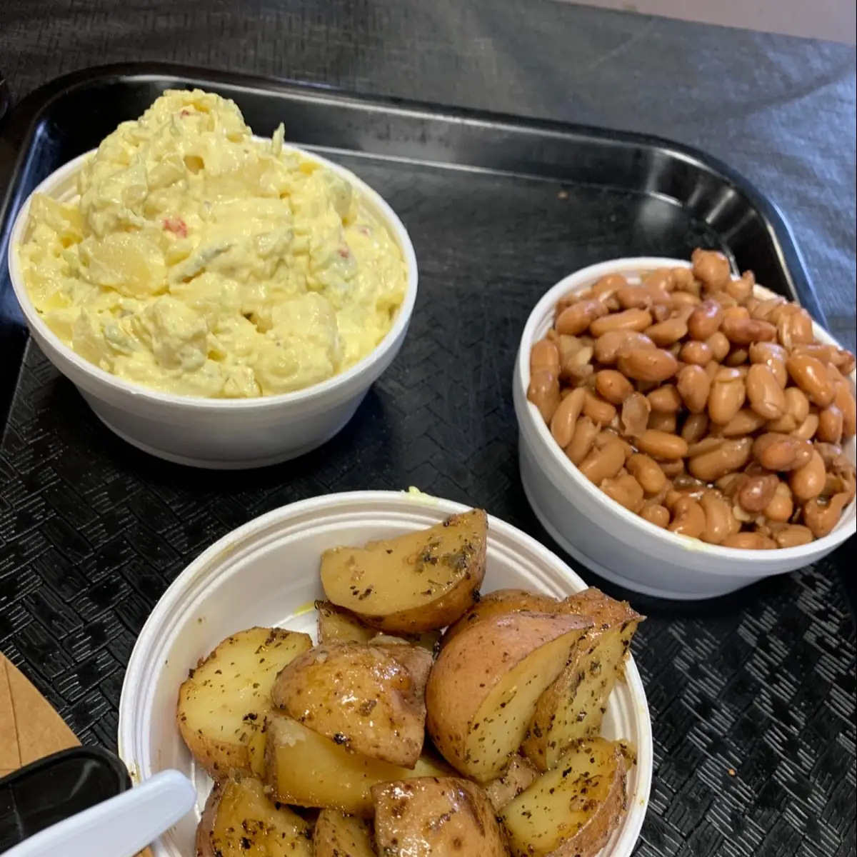 Common Sides Potato Salad Beans Red Potatoes