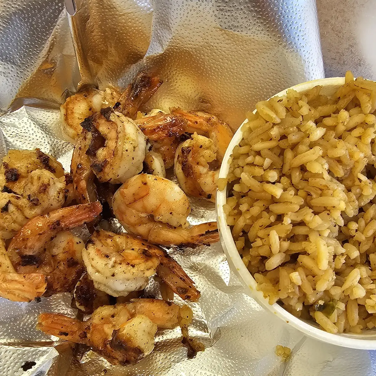 Grilled Shrimp Basket