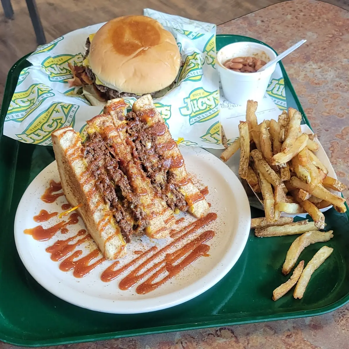 BBQ Melt & Bacon Cheeseburger