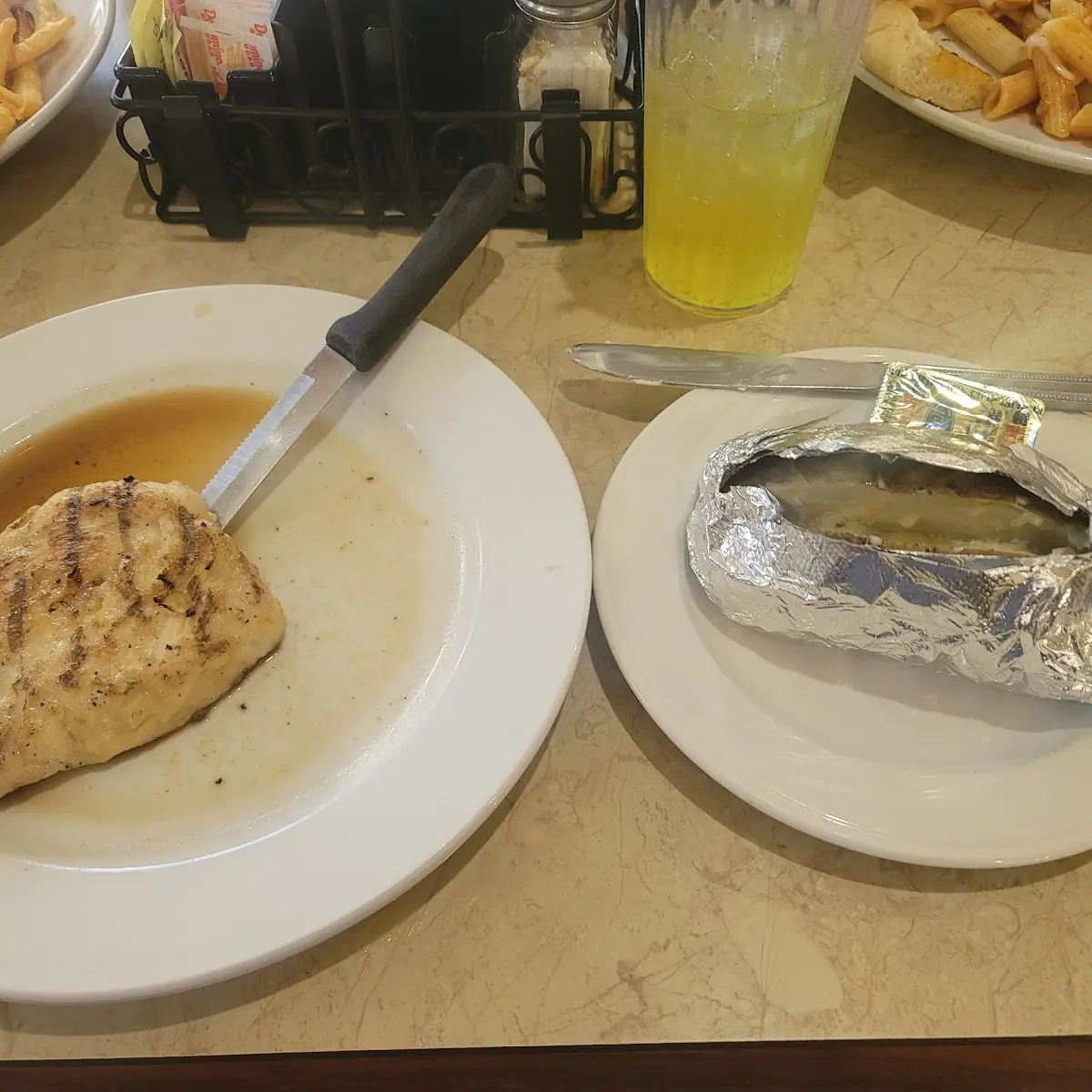 Grilled Chicken with Baked Potato