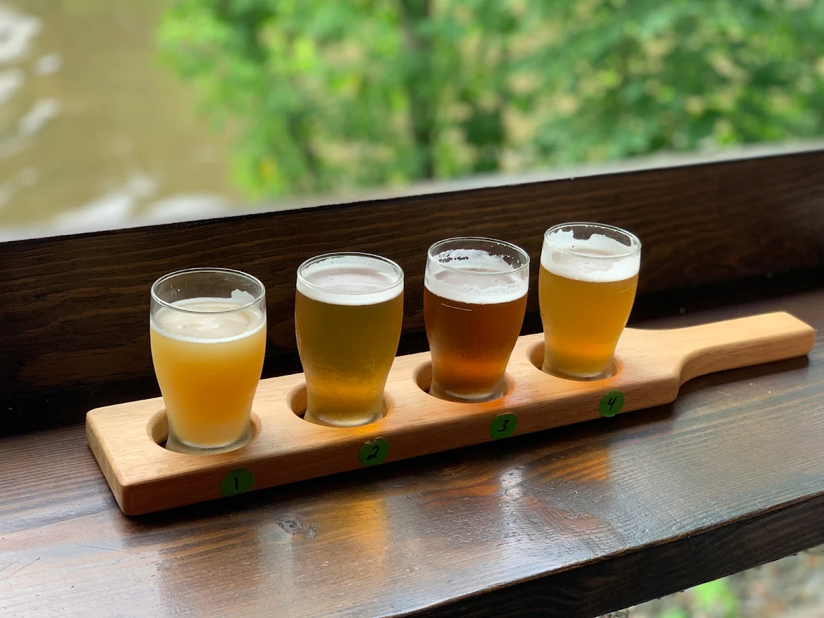 Beer Flight with Four Samples