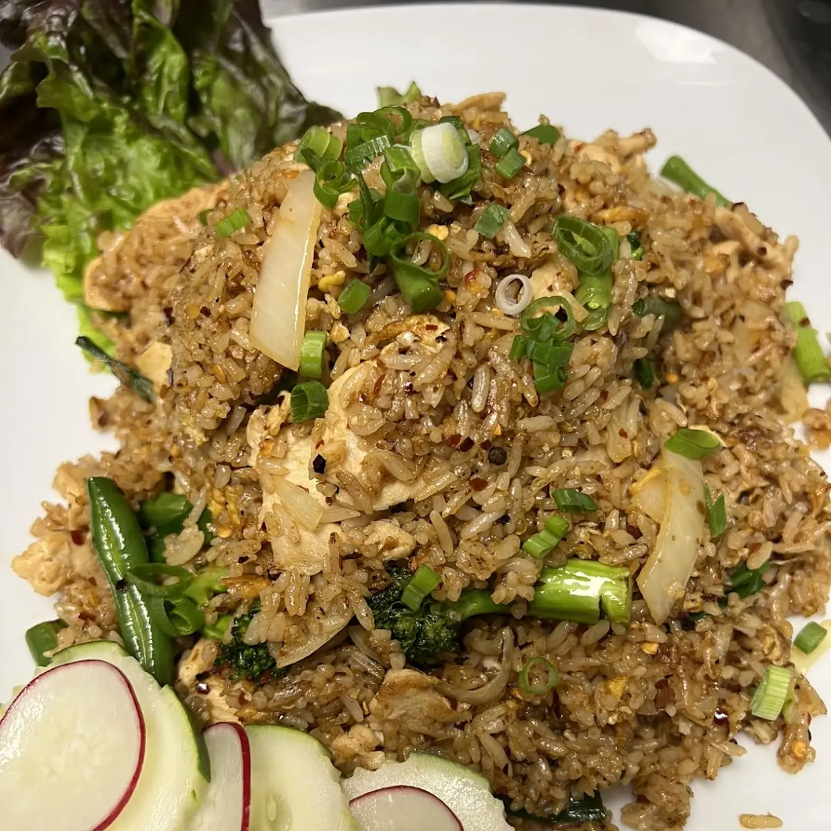 Spicy Basil Fried Rice Lunch