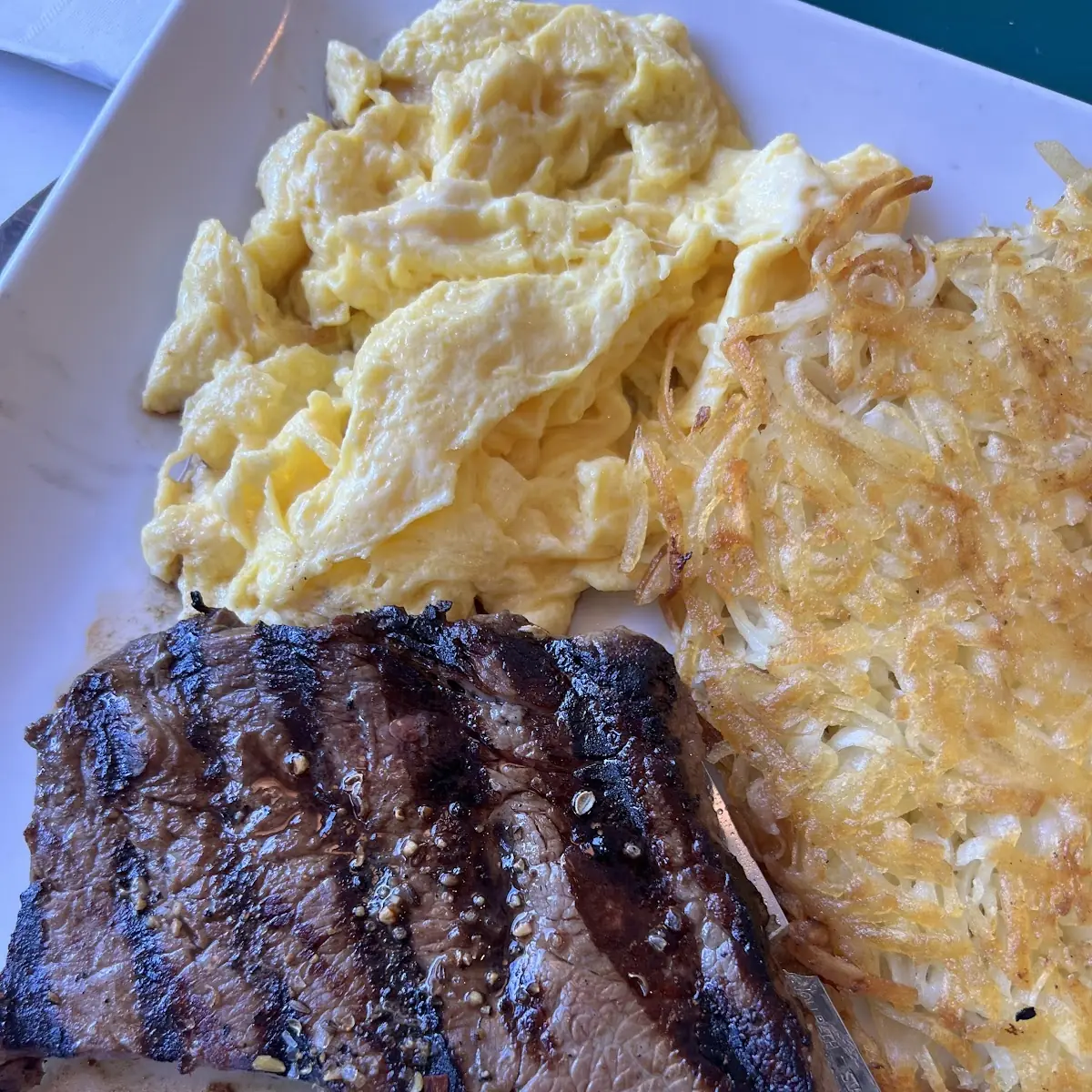 Sirloin Steak and Eggs