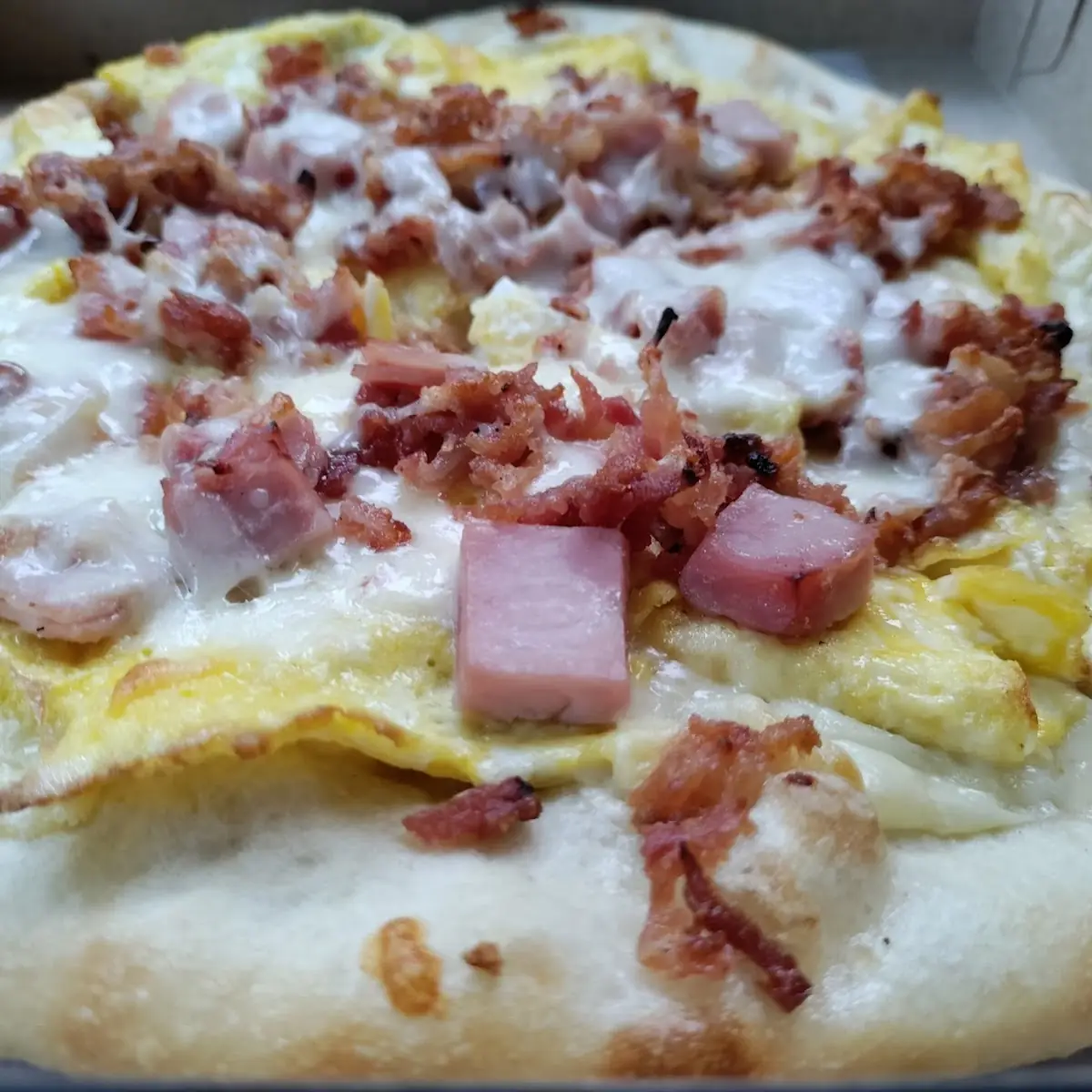 Breakfast Meat Pizza