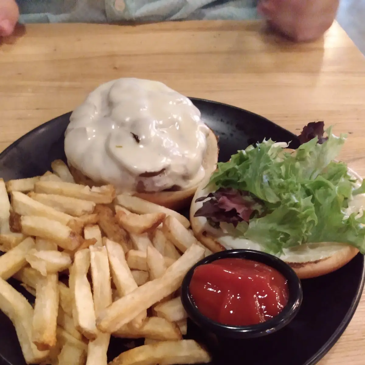 Cheese Burger and Fries