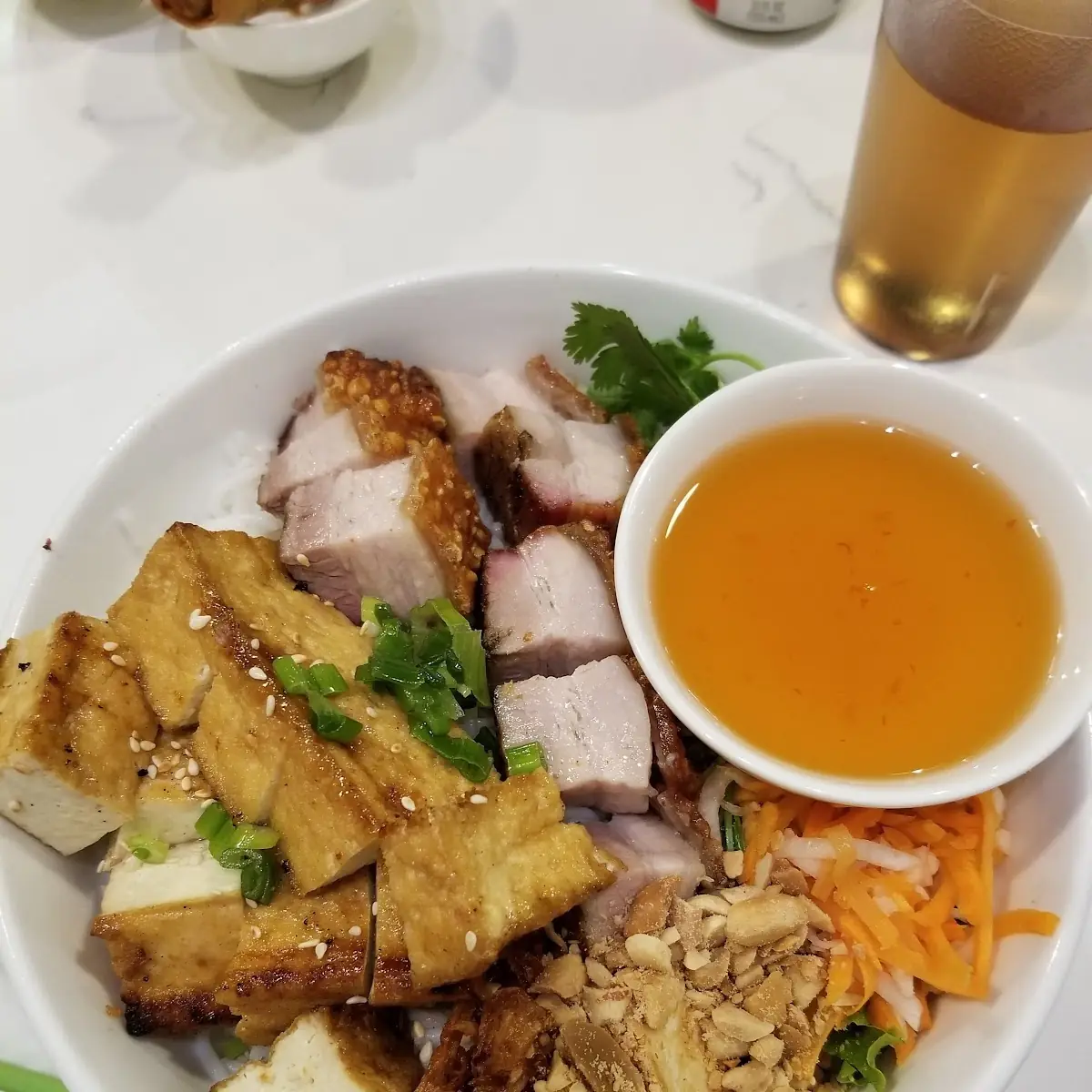 Vermicelli with Pork Belly and Tofu