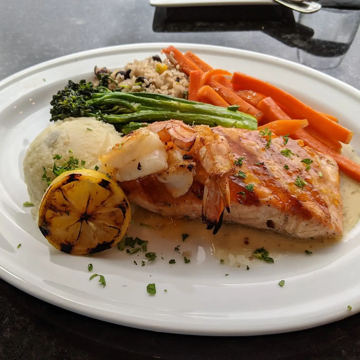 Apricot Horseradish Glazed Salmon