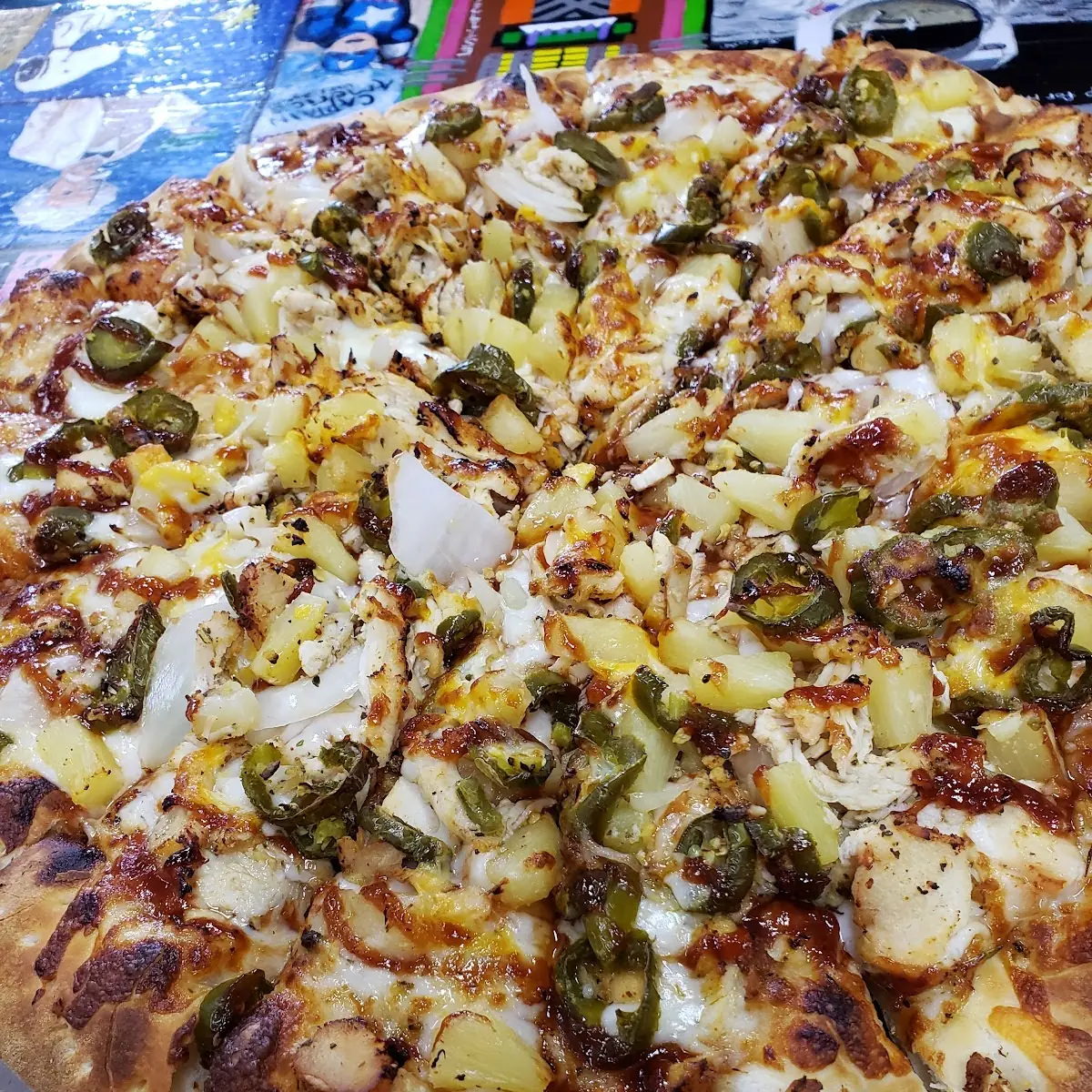 BBQ Chicken Pizza with Jalapenos
