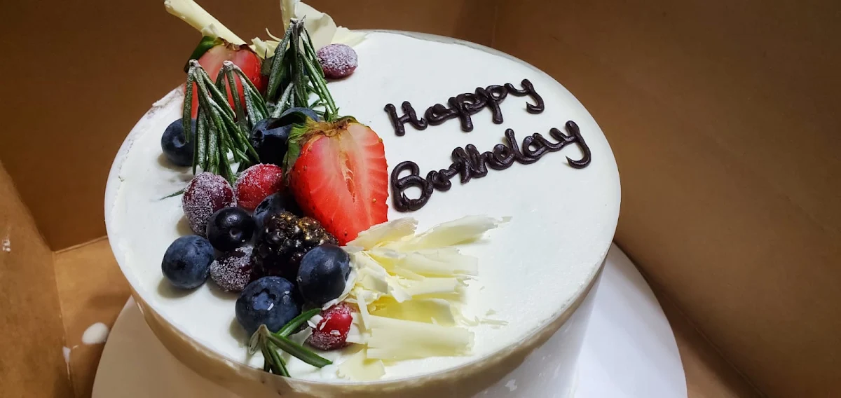 Whipped Cream Cake with Mixed Berries