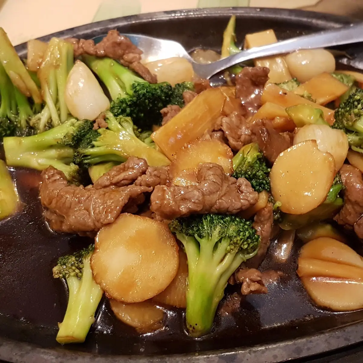 Beef and Scallops with Mixed Vegetables