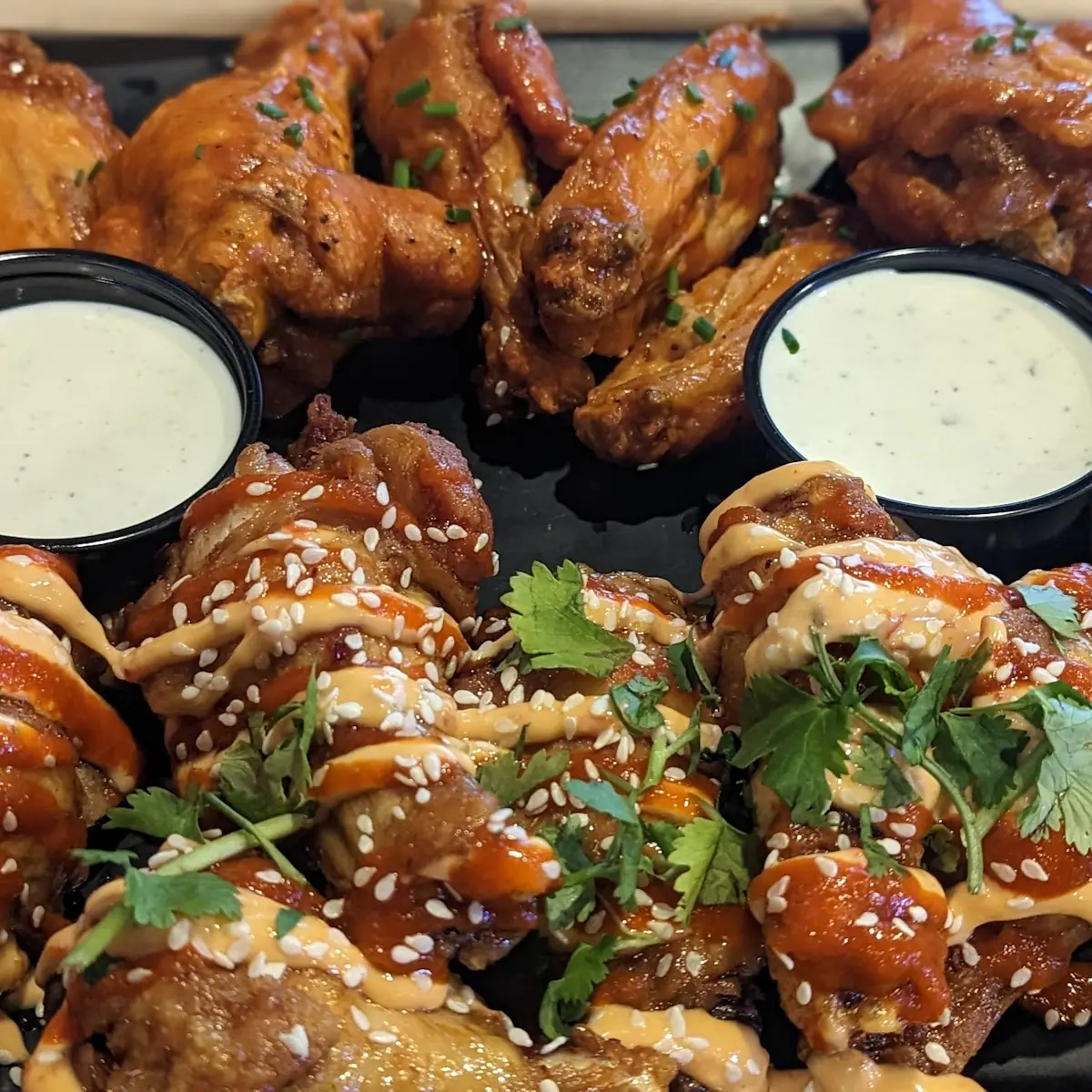 Bulgogi Wings and Medium Buffalo Wings