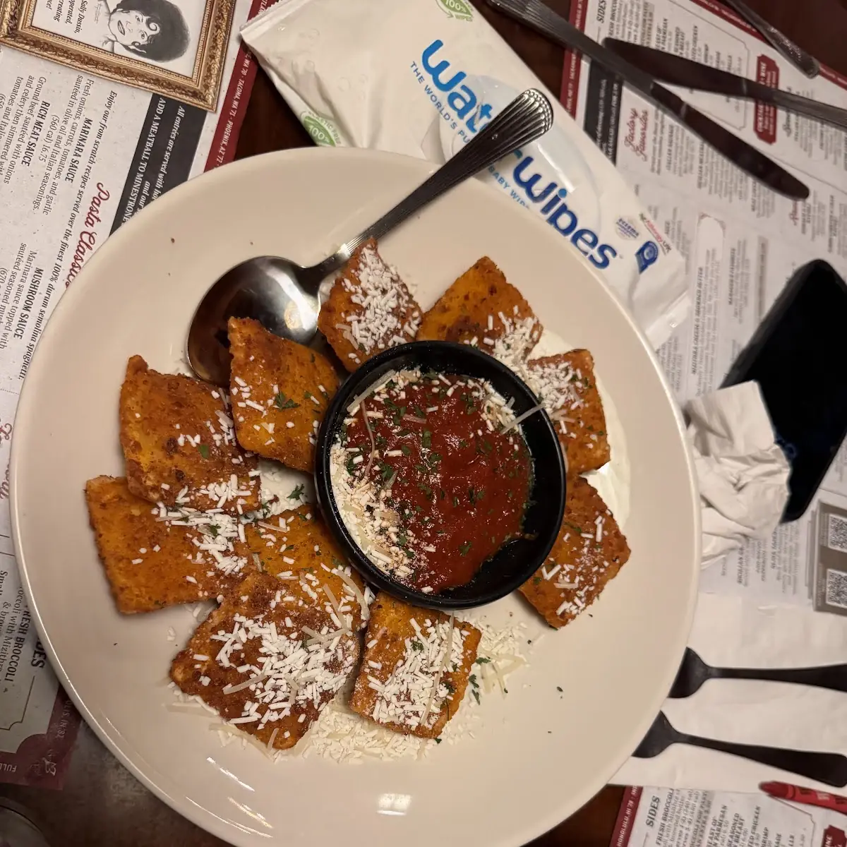Toasted Cheese Ravioli