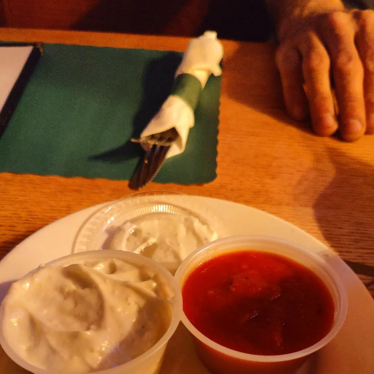 Blue Cheese and Marinara Sauce
