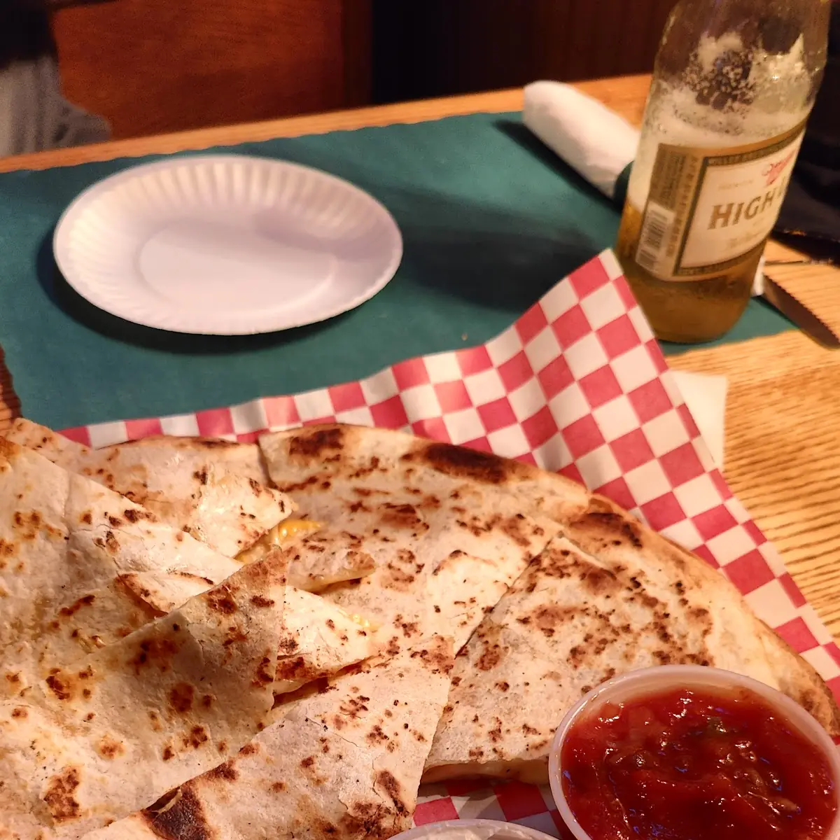 Chicken and Cheese Quesadilla