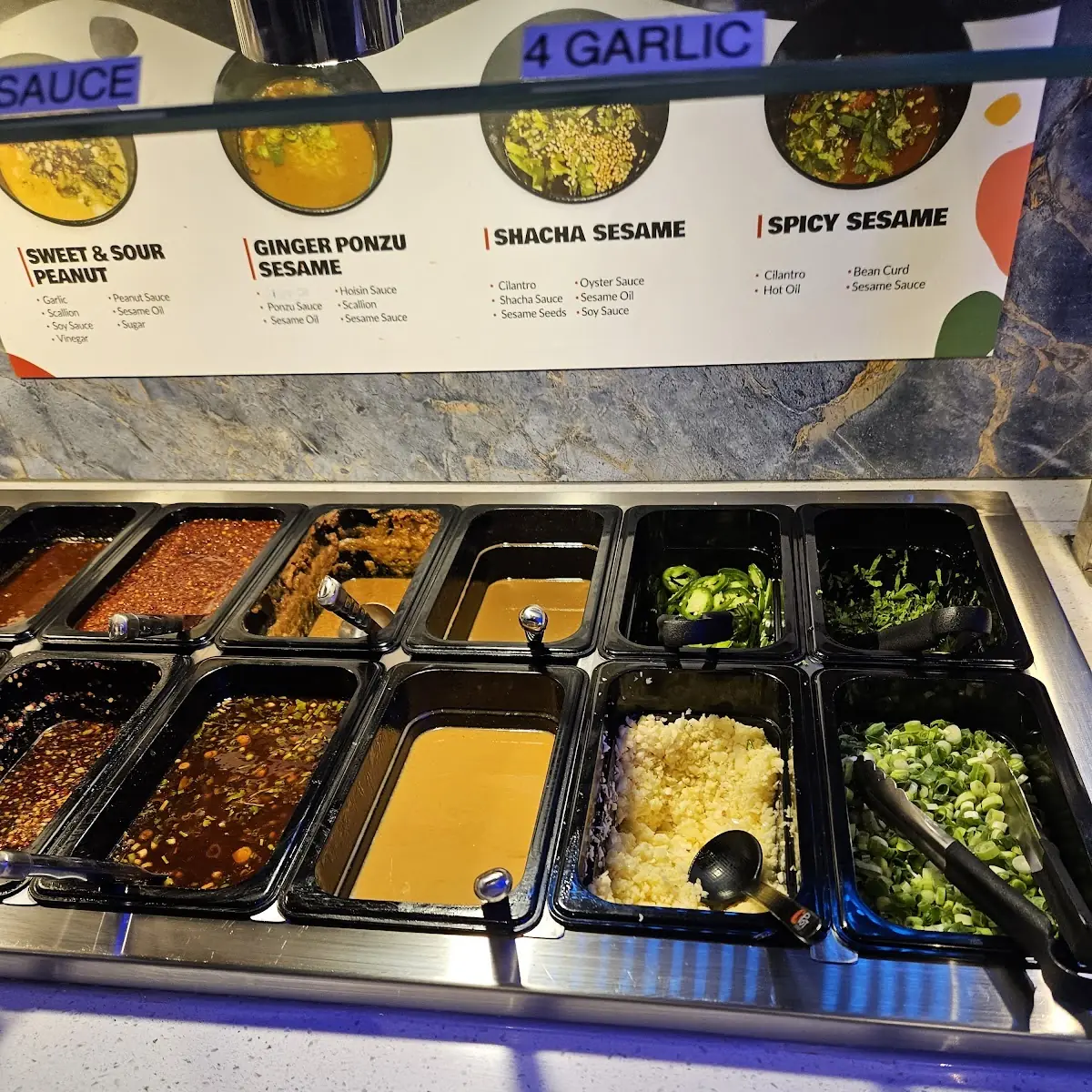 Assorted Hot Pot Sauce Bar