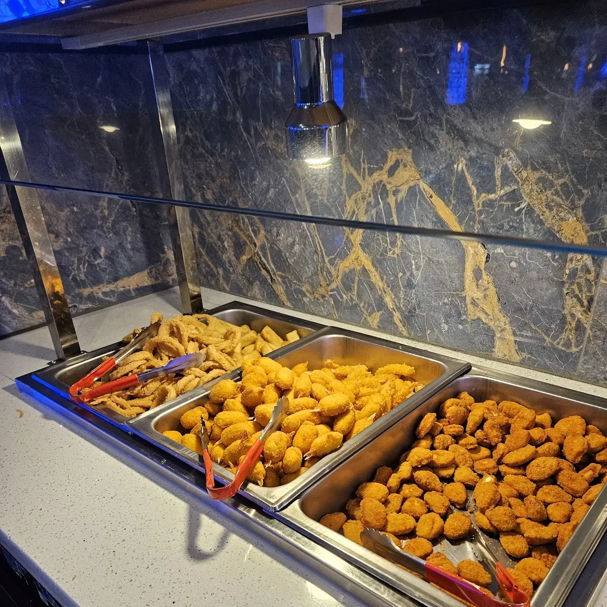 Egg Rolls and Onions Rings Assorted Choices