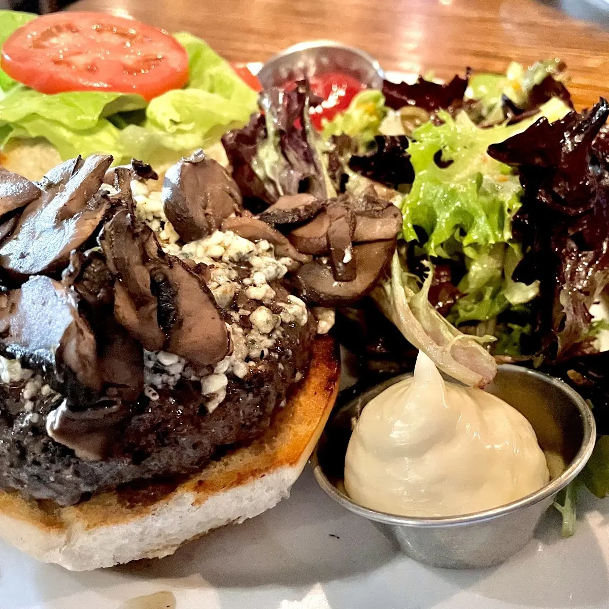 Sautéed Mushroom Burger
