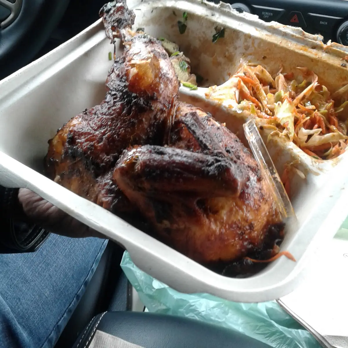 Half Pound Chicken with Roasted Sweet Potato