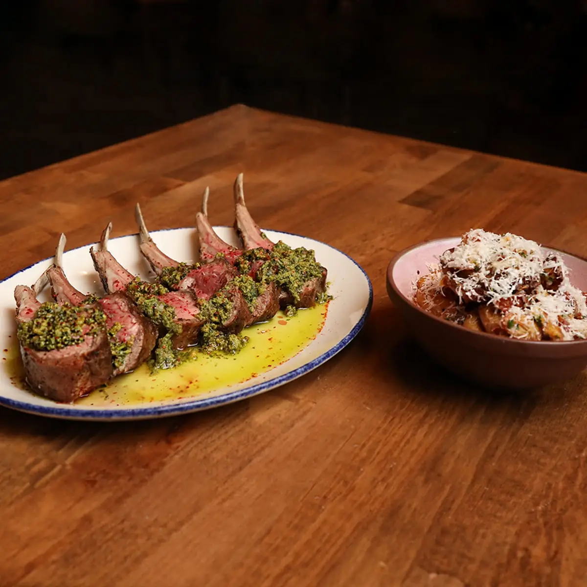 Grilled Lamb Rack