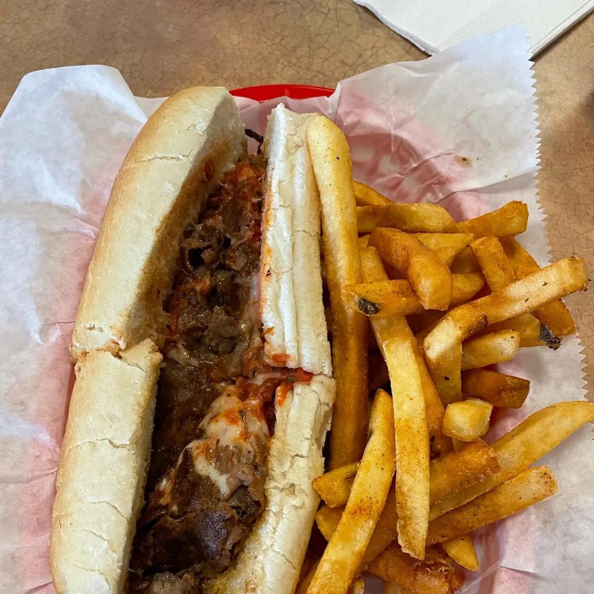 Pizza Steak Sandwich