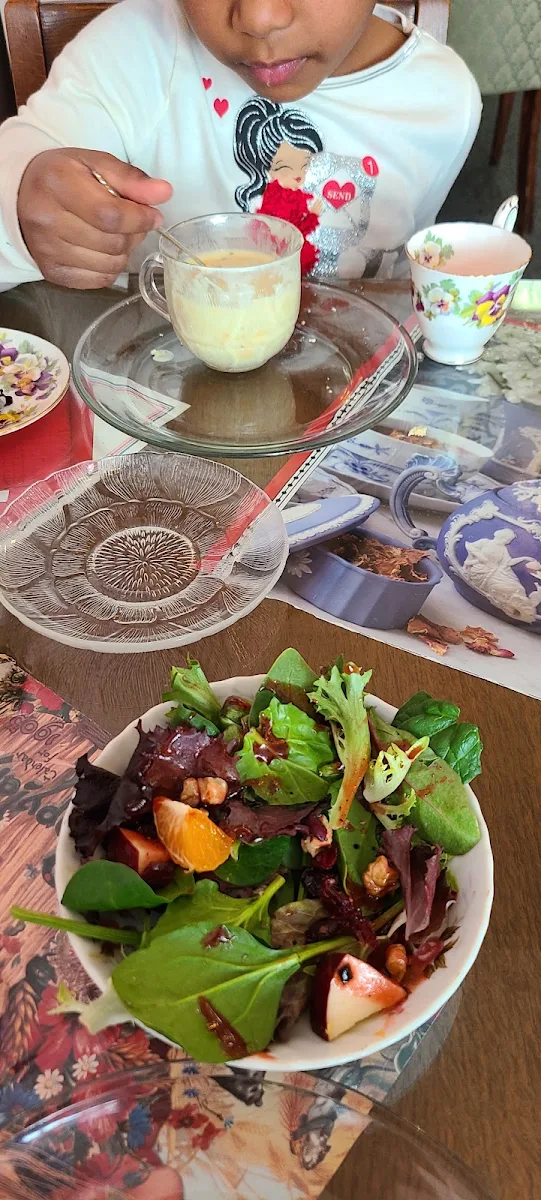 House Salad w Potato Corn Chowder
