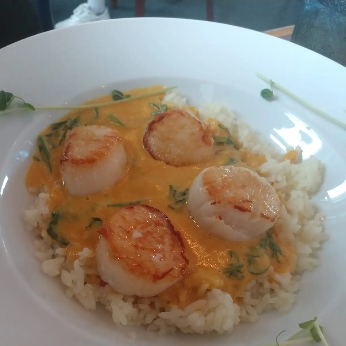 Scallops with Vodka Sauce