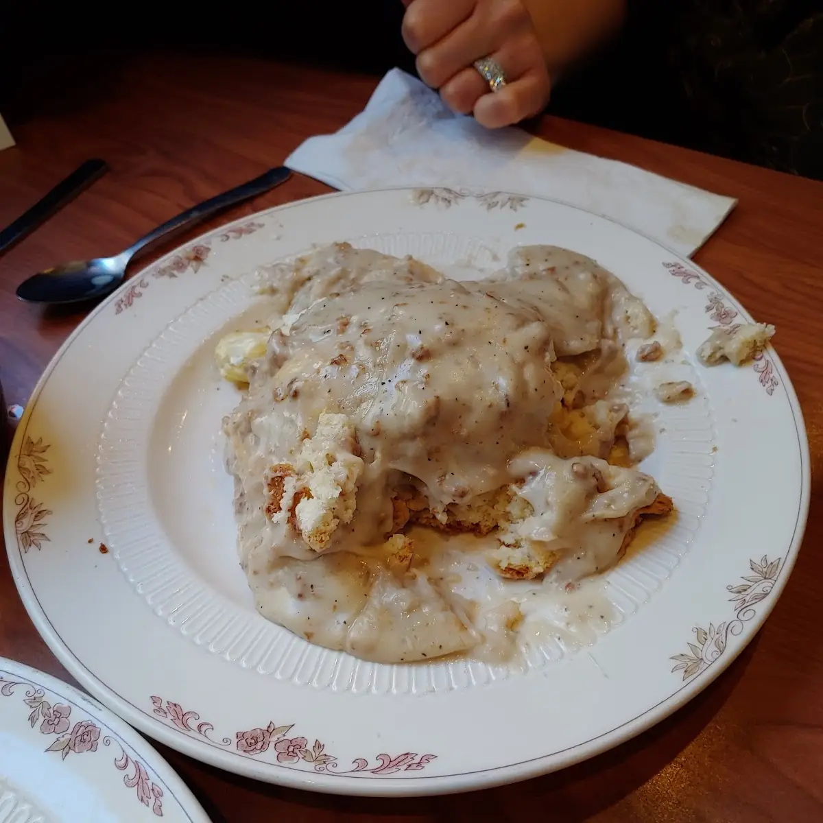 Sausage Gravy and Biscuit w Eggs