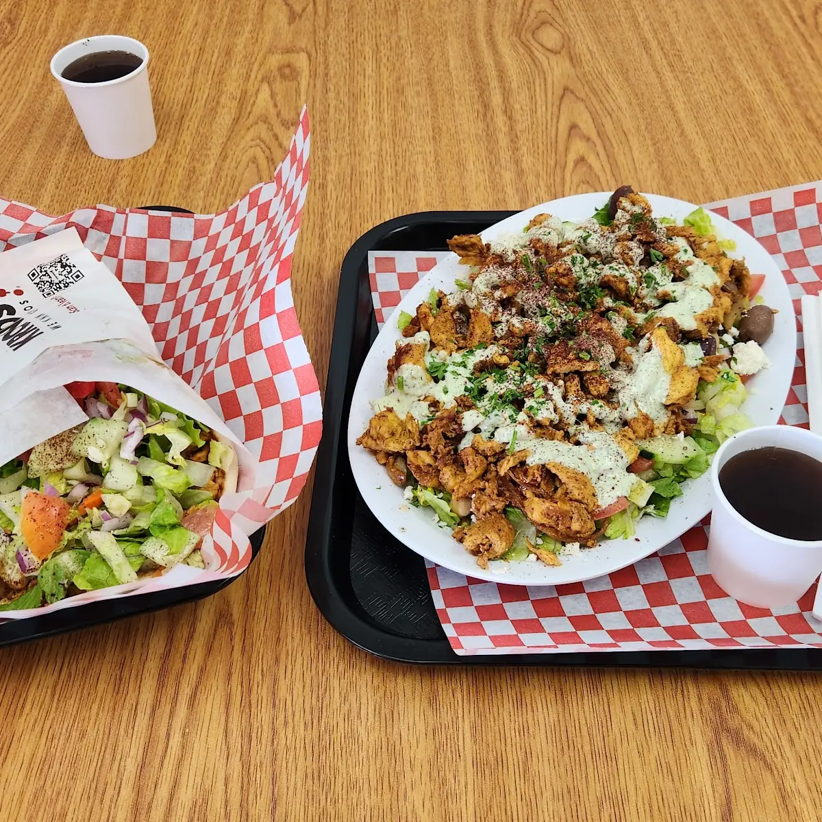 Chicken Wrap & Chicken Meat Salad