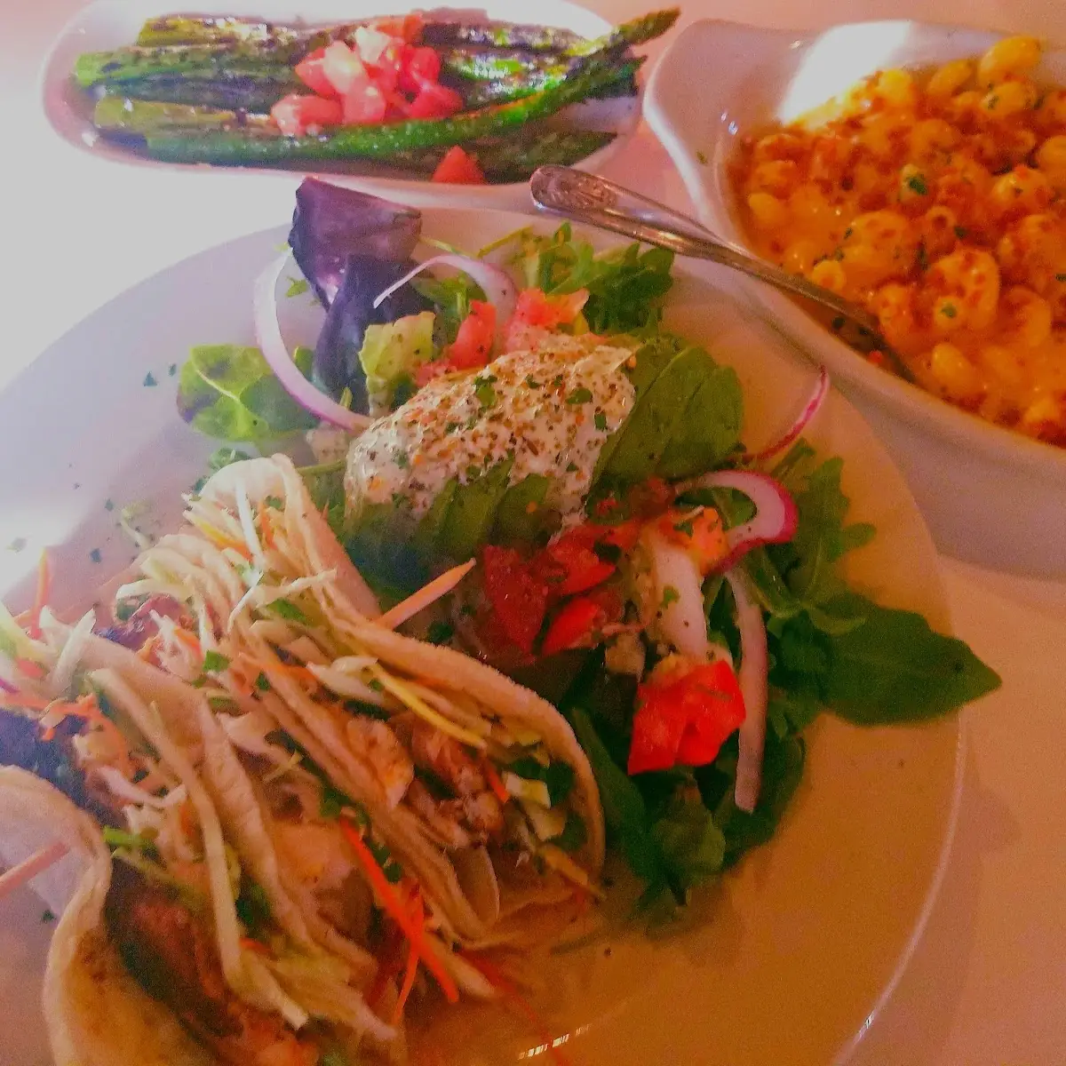 Fish Tacos with Avocado Salad