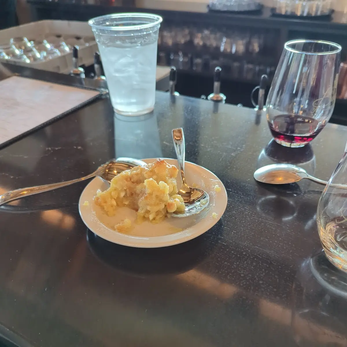 White Chocolate Bourbon Bread Pudding