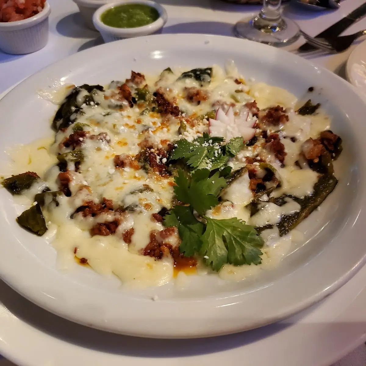 Queso Fundido Con Chorizo
