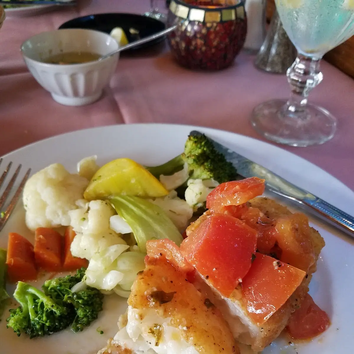 Chilean Sea Bass with Vegetables