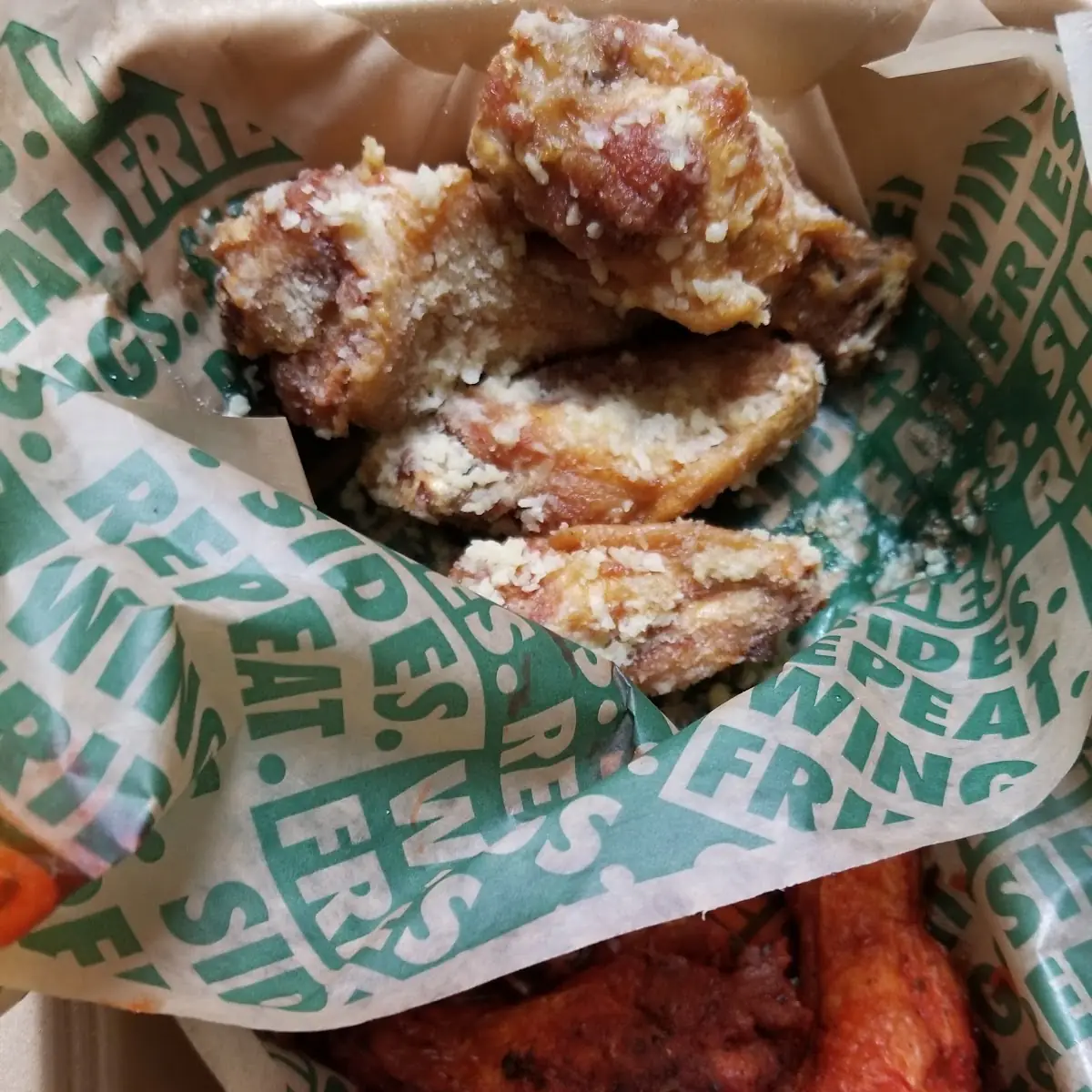 Cajun and Garlic Parmesan Wings
