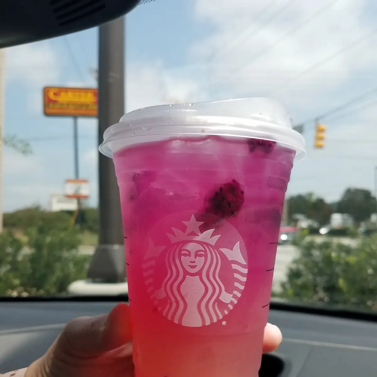 Mango Dragonfruit Lemonade Starbucks Refreshers Beverage