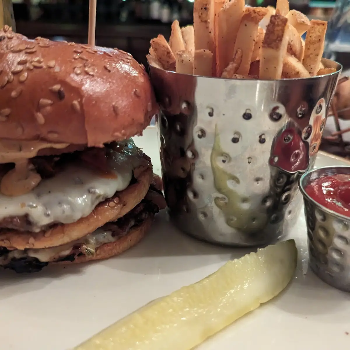 Smash Burger and Fries