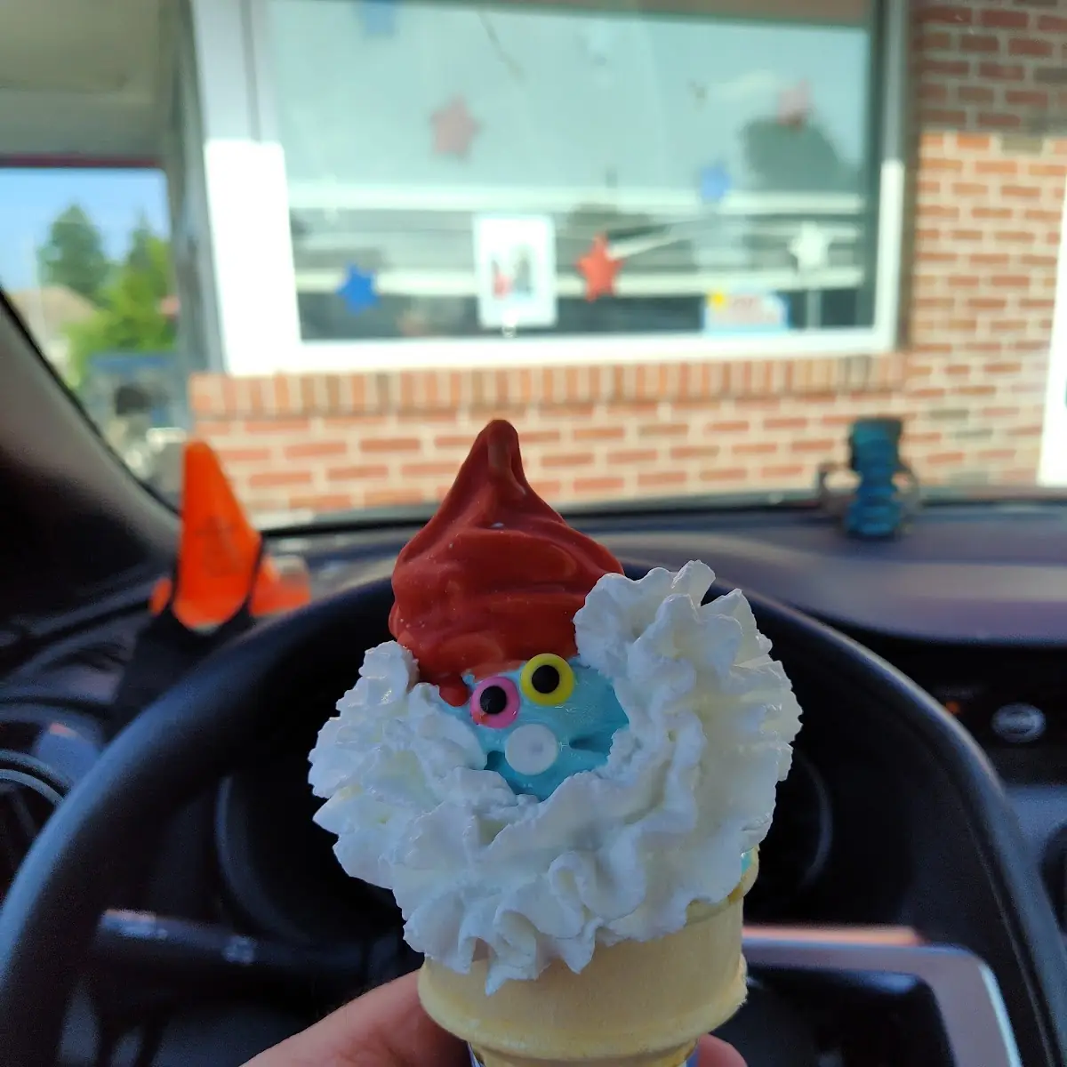 Papa Smurf Ice Cream Cone