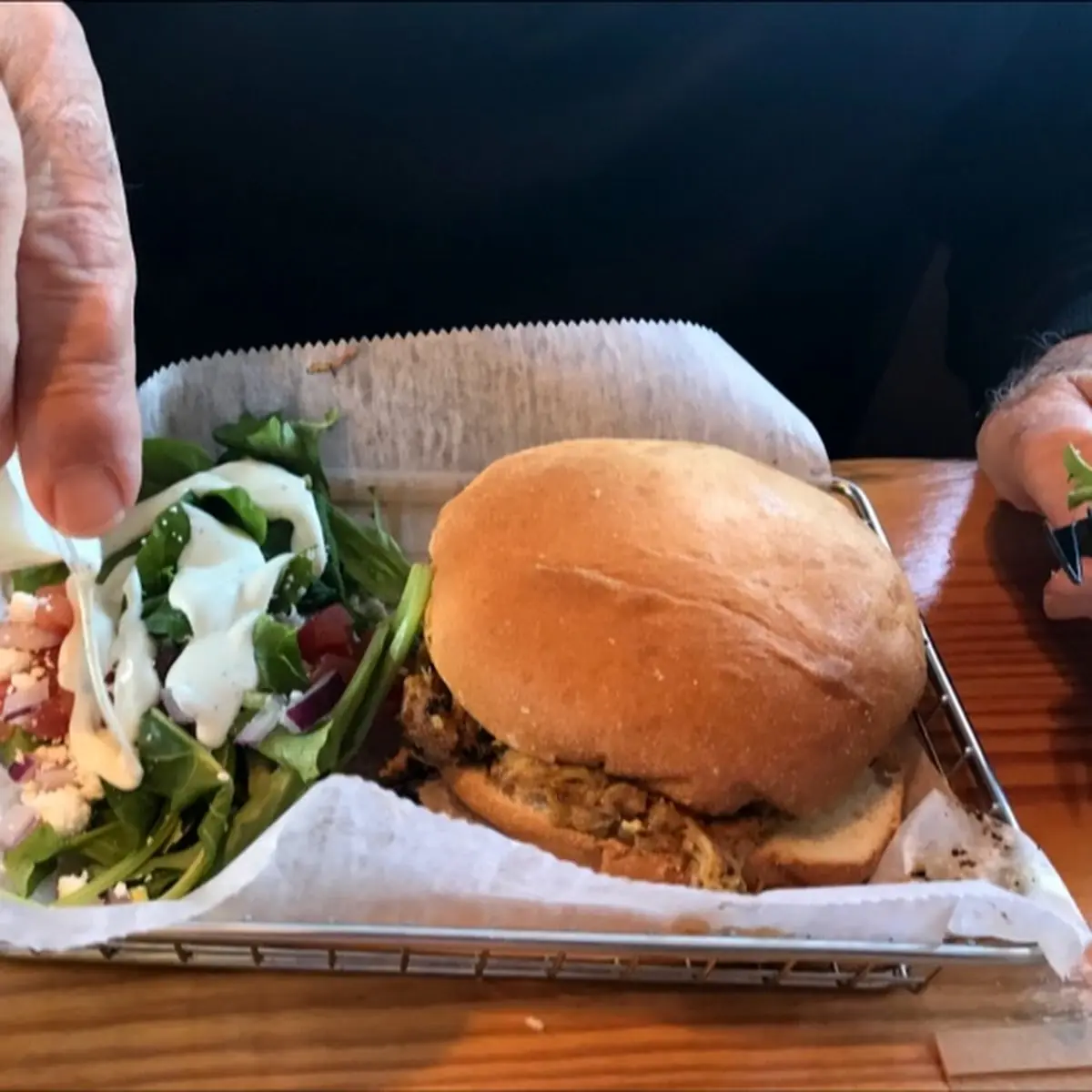 Pulled Pork and Side Salad
