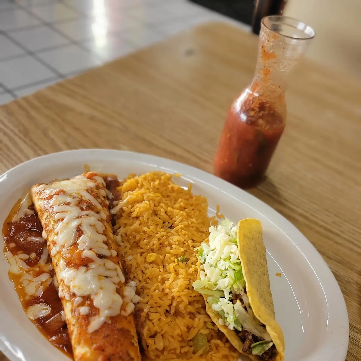 Beef Burrito Lunch Special