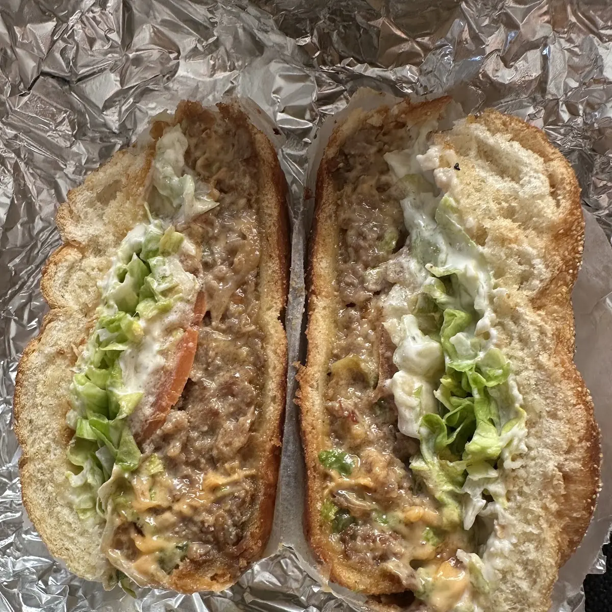 Philly Cheesesteak on a Roll