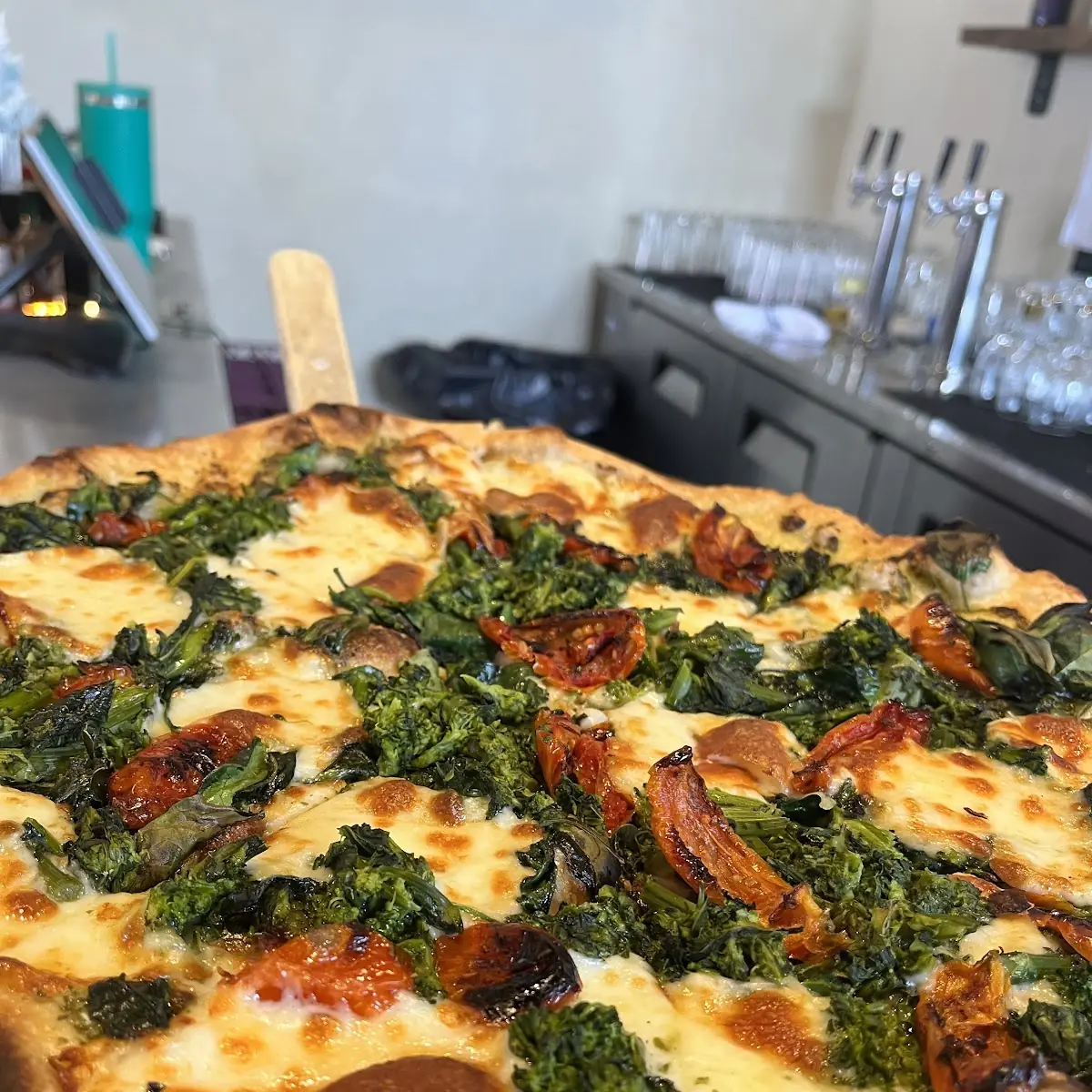 Chicken & Broccoli Rabe Pizza