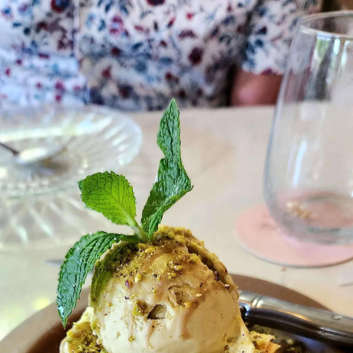 Baklava with Ice Cream