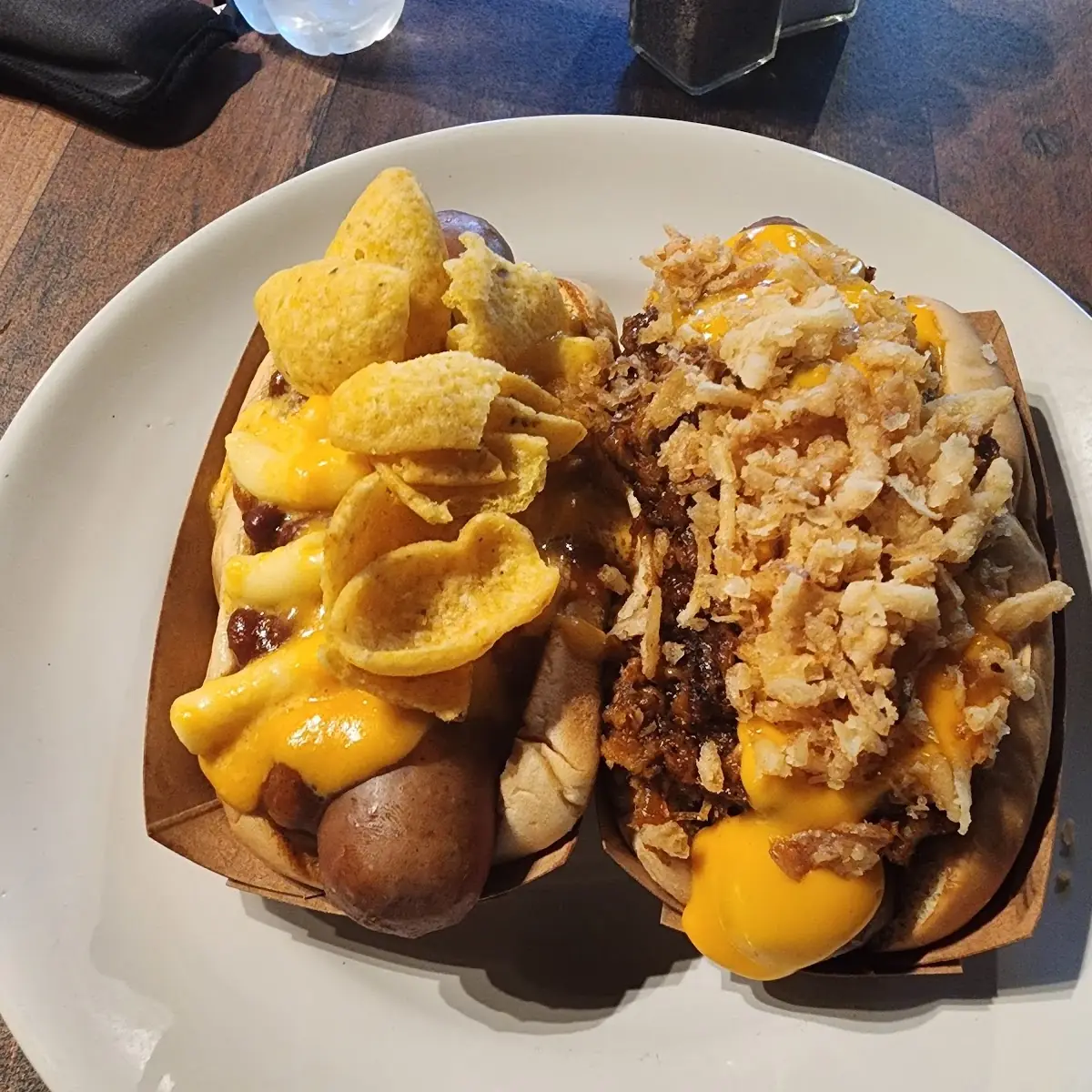 Chili Mac Dog Pulled Pork Hot Dog