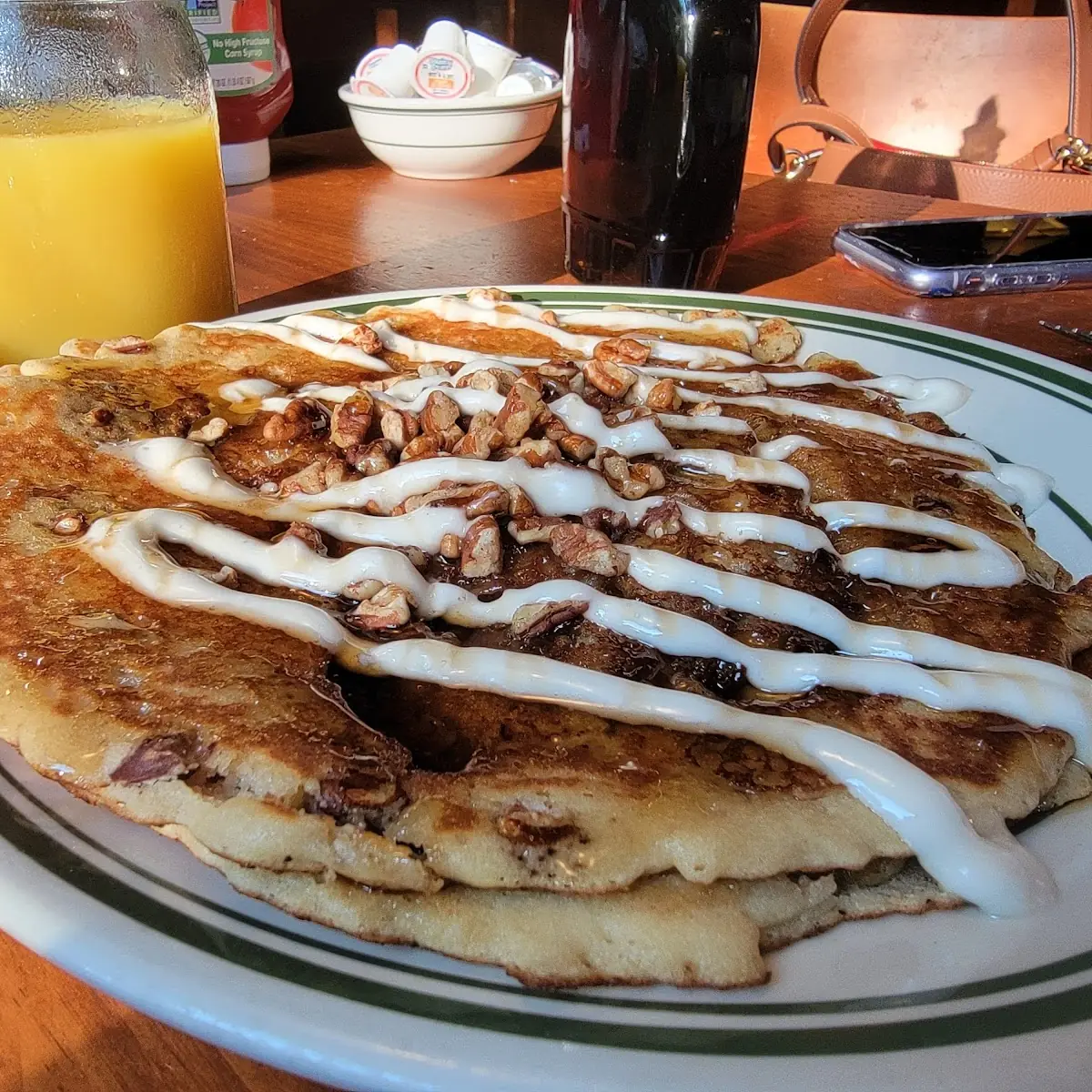 Cinnamon Roll Pancake Breakfast Gluten Free