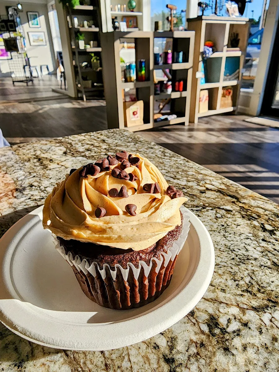 Chocolate Cupcake with Peanut Butter Icing