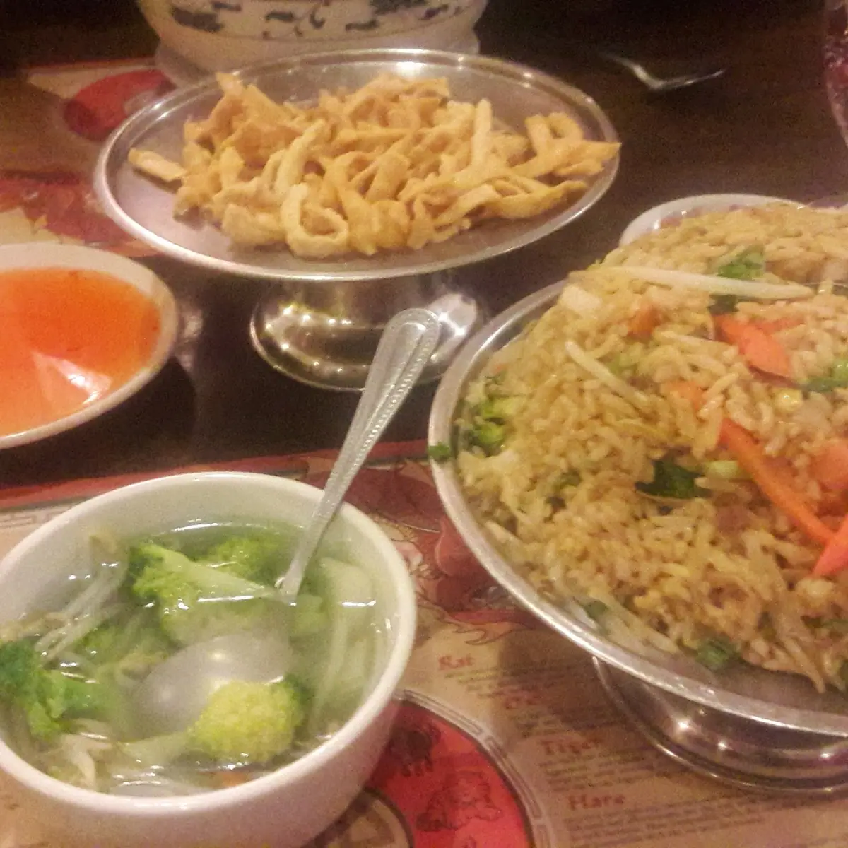Fried Rice and Veggie Soup