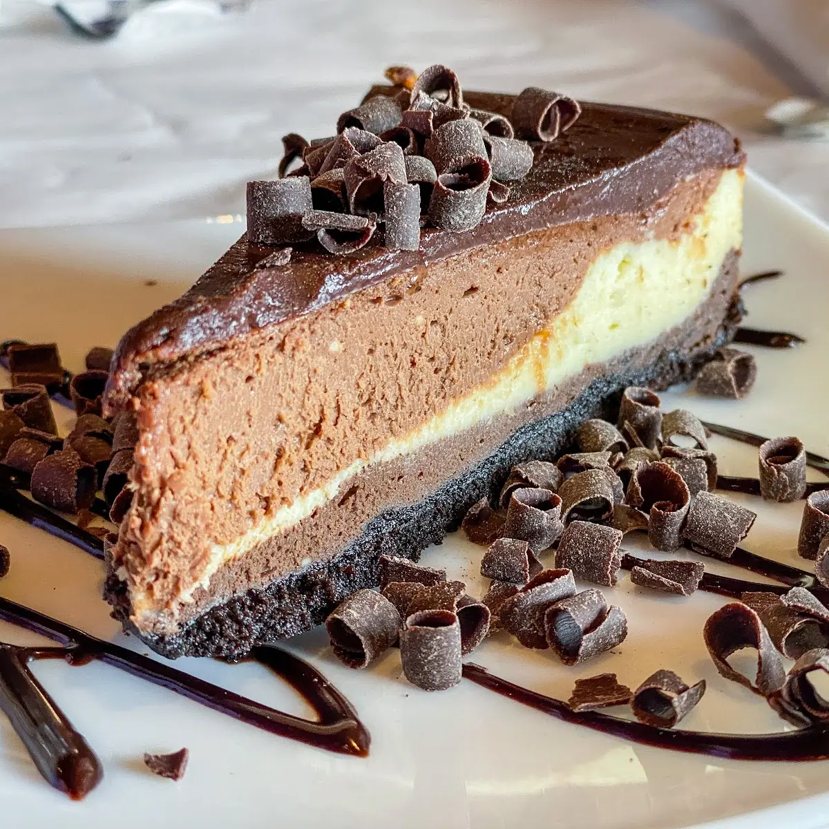 Triple Chocolate Cheesecake with Oreo Cookie Crust