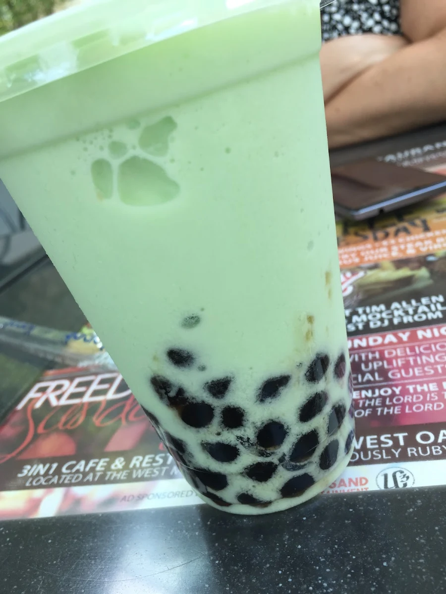 Green Apple Boba Smoothie